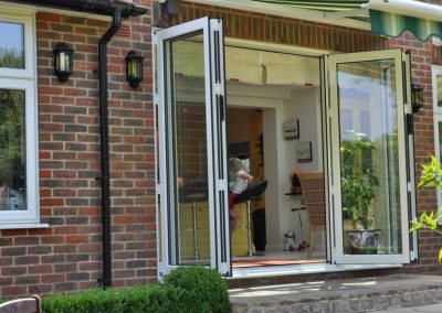 bi-fold playroom to garden